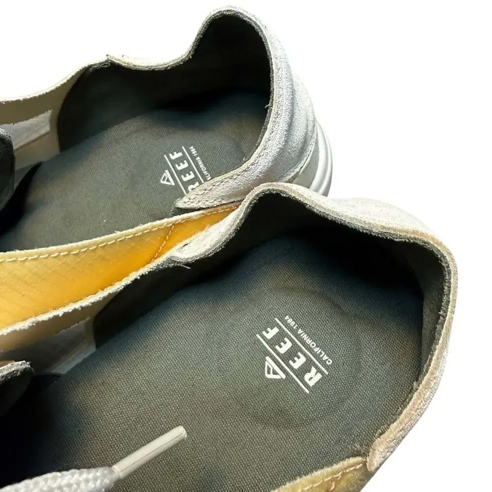Reef Navigator Size 13 Yellow Grey Textile Sneakers
